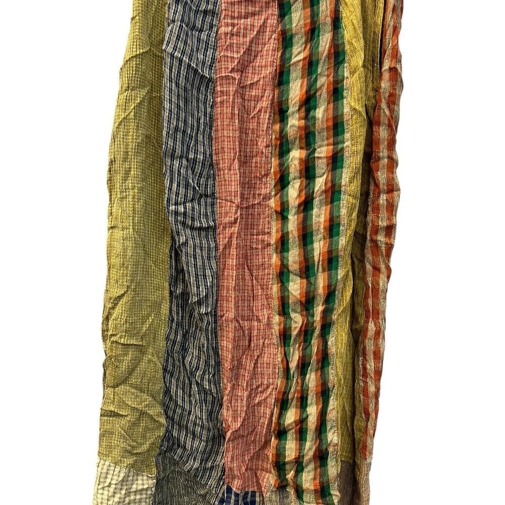 Sacred Threads Patchwork Maxi Skirt Sz M/L Bohemian Festival Folk Rustic Cottage - Picture 3 of 5